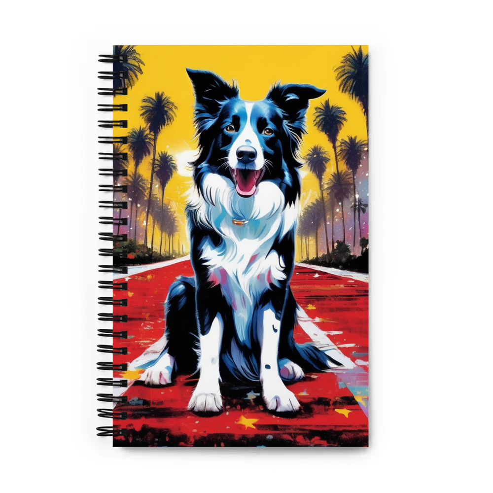 PugMug Custom Border Collie Spiral Notebook