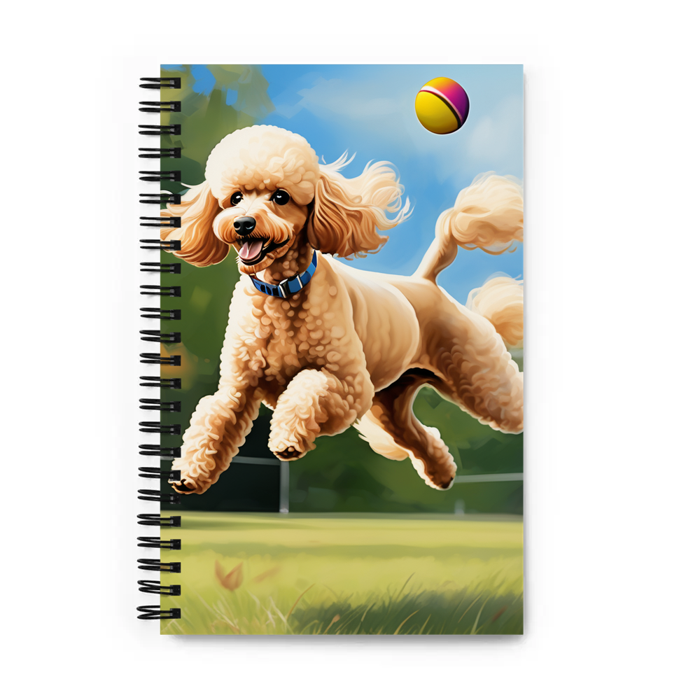 PugMug Custom Tan Poodle Spiral Notebook