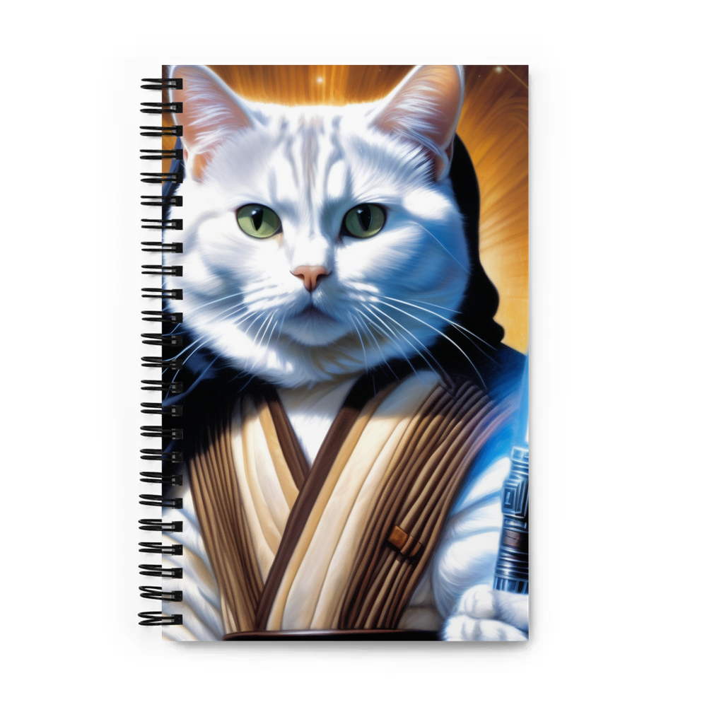PugMug Custom White American Shorthair Cat Spiral Notebook
