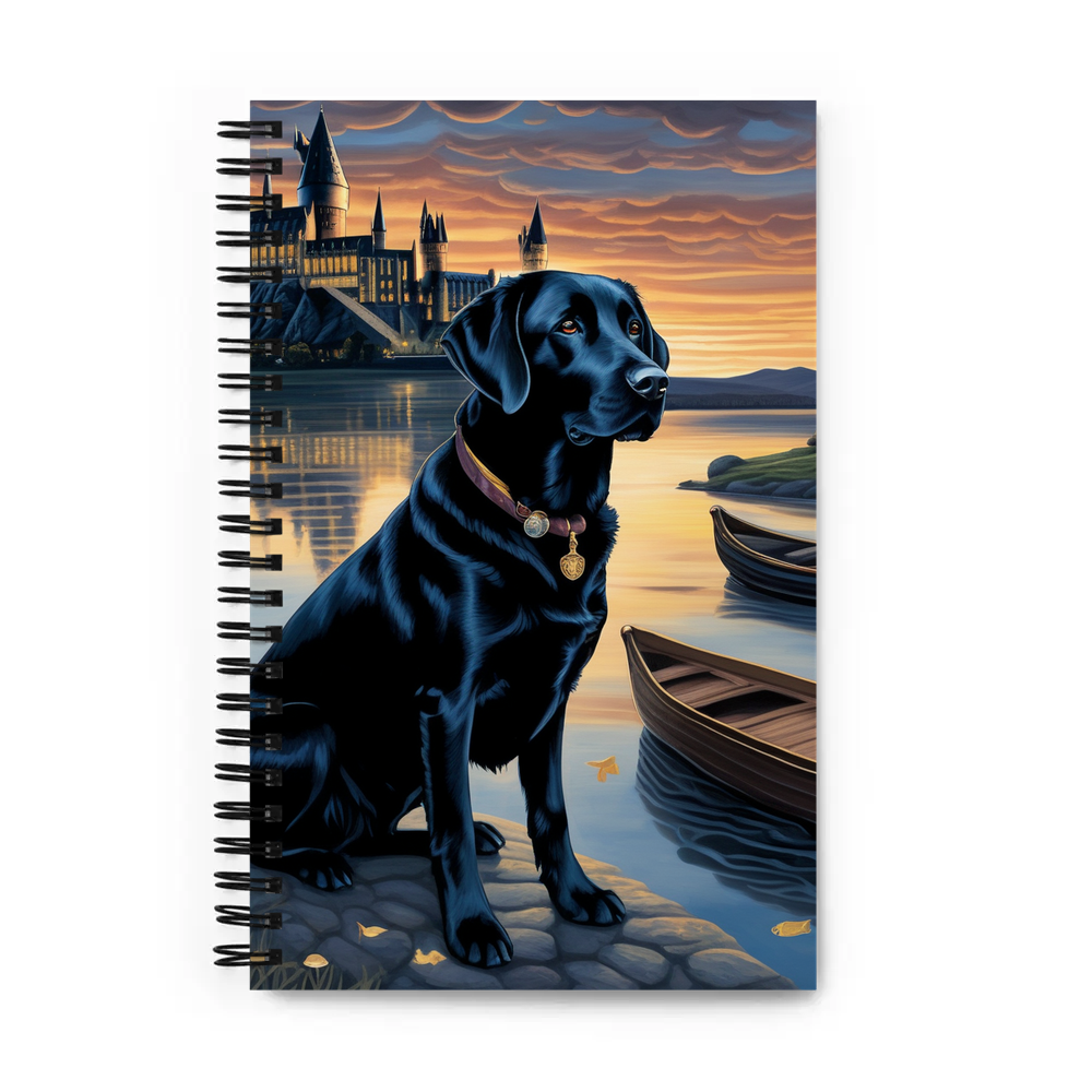 PugMug Custom Black Labrador Retriever Spiral Notebook