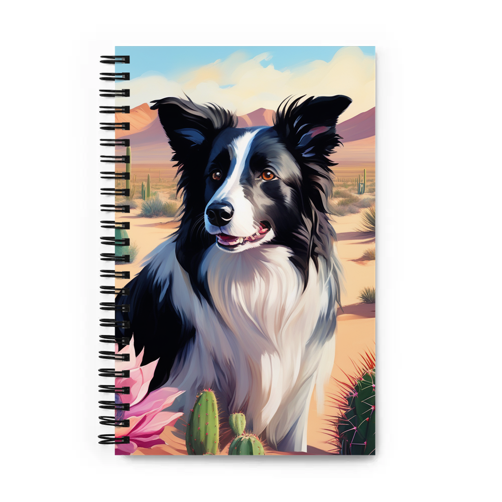 PugMug Custom Border Collie Spiral Notebook
