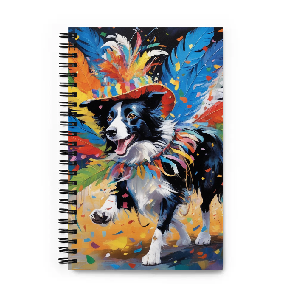 PugMug Custom Border Collie Spiral Notebook