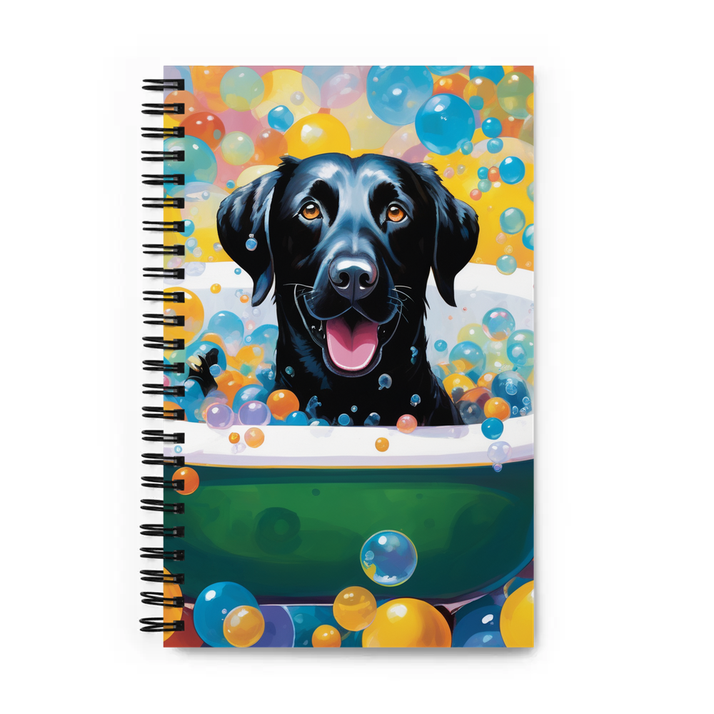 PugMug Custom Black Labrador Retriever Spiral Notebook
