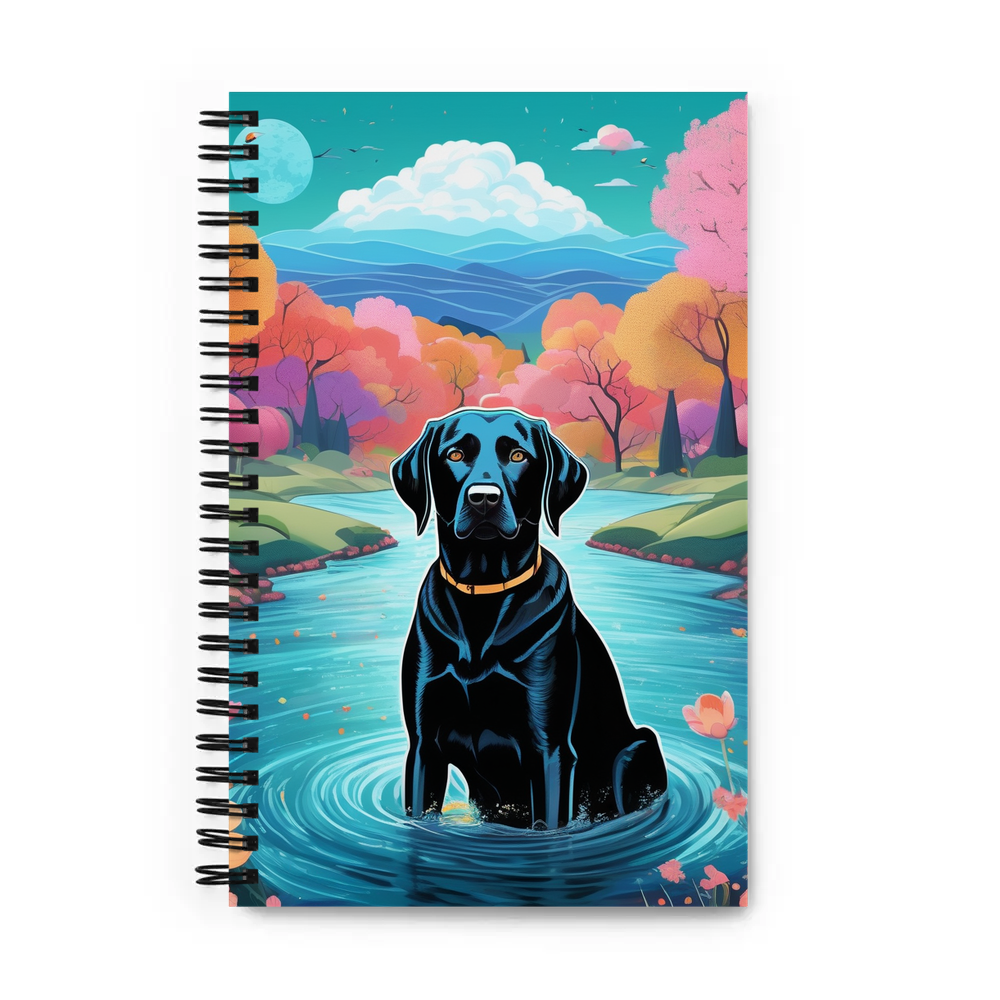 PugMug Custom Black Labrador Retriever Spiral Notebook