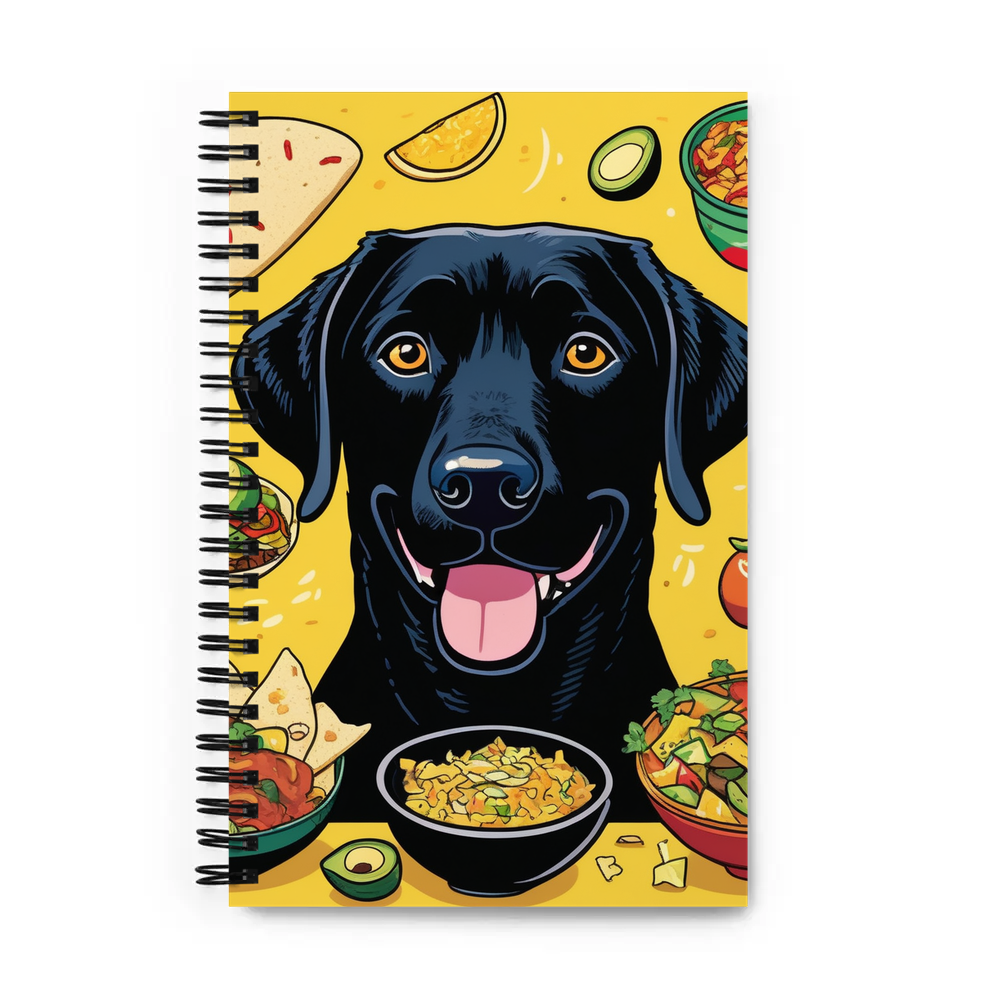 PugMug Custom Black Labrador Retriever Spiral Notebook