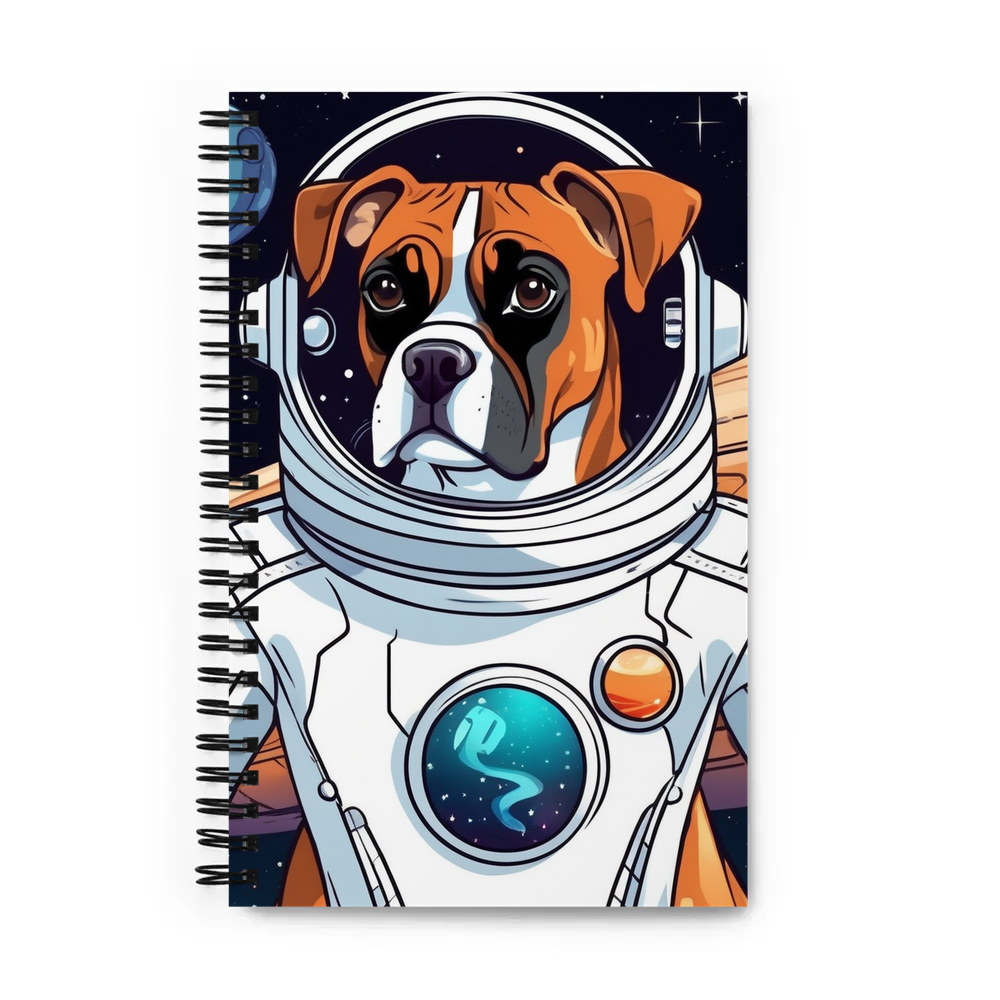PugMug Custom Boxer Dog Spiral Notebook