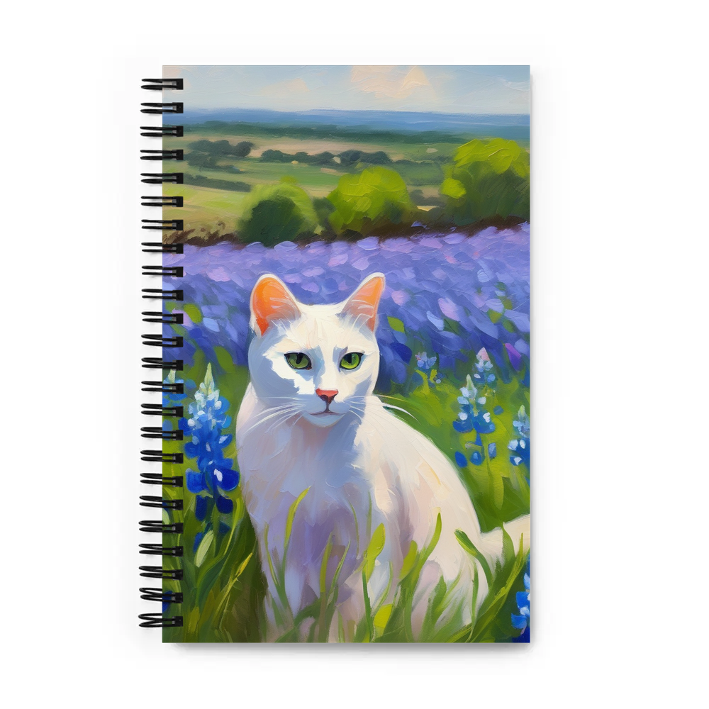 PugMug Custom White Companion Cat Spiral Notebook