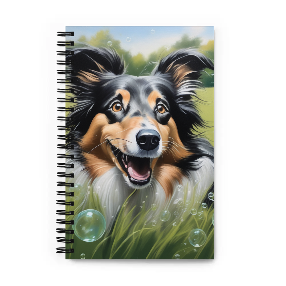 PugMug Custom Collie Spiral Notebook