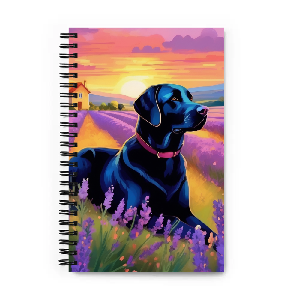 PugMug Custom Black Labrador Retriever Spiral Notebook