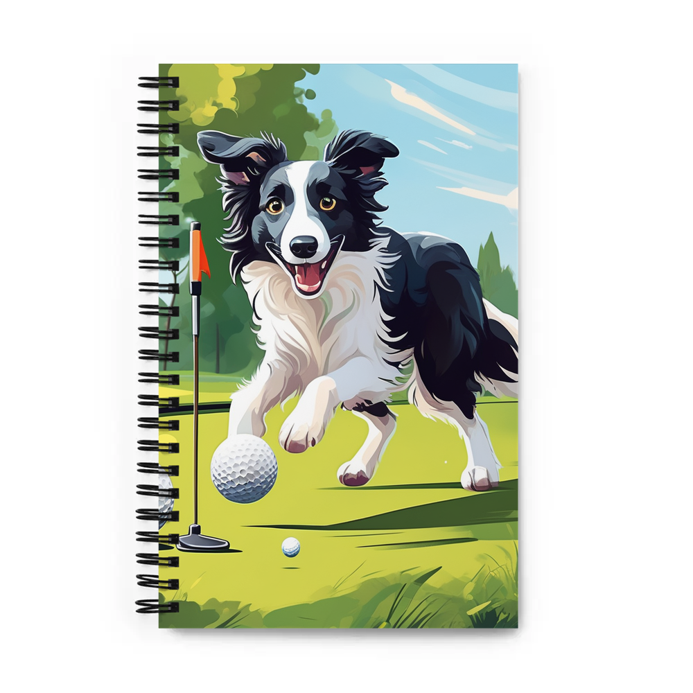 PugMug Custom Border Collie Spiral Notebook