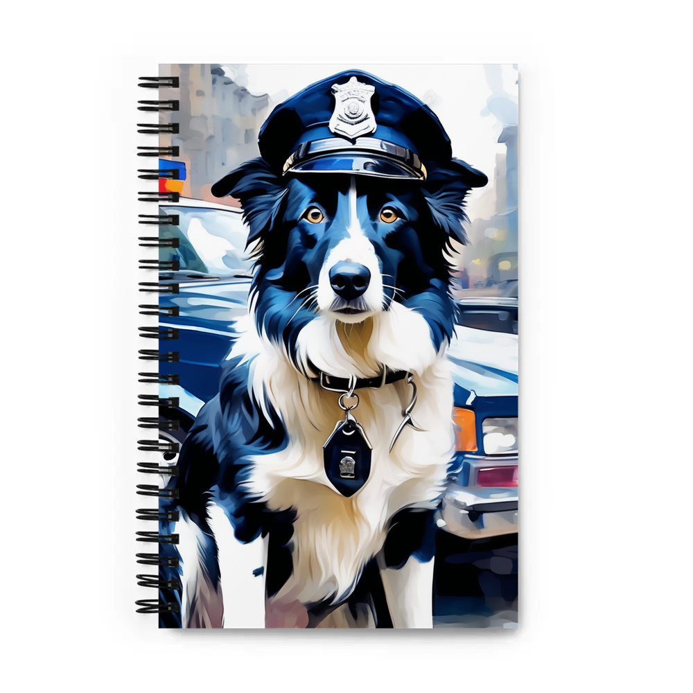 PugMug Custom Border Collie Spiral Notebook