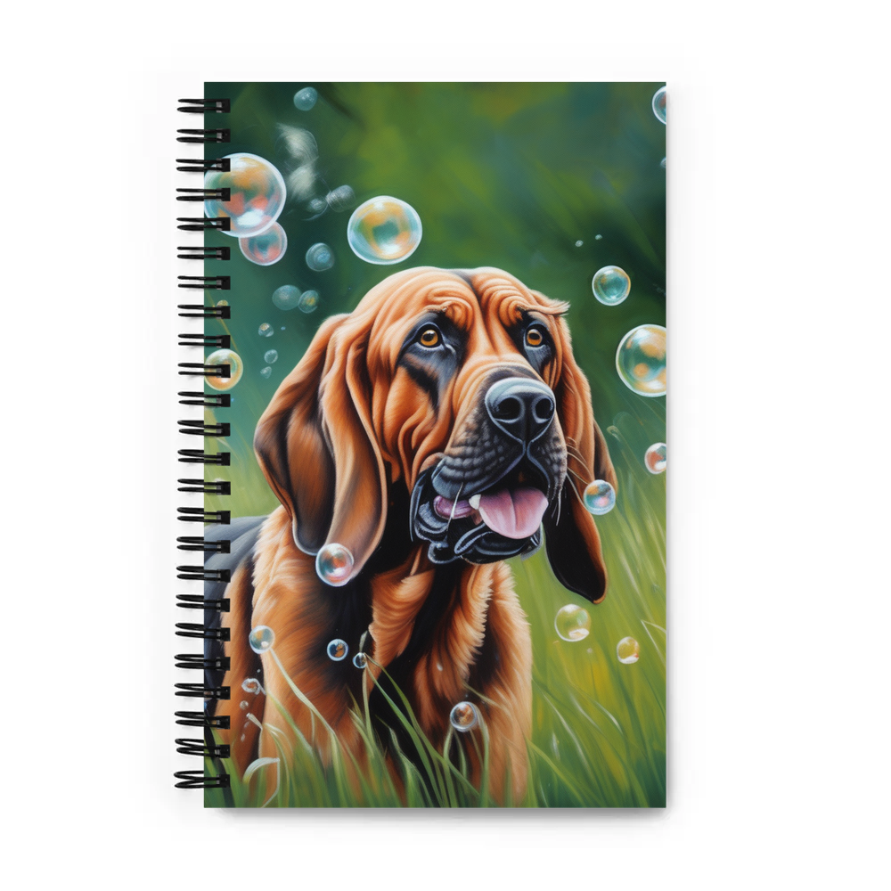 PugMug Custom Bloodhound Spiral Notebook