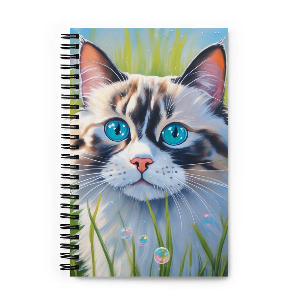 PugMug Custom Tabby Ragdoll Cat Spiral Notebook
