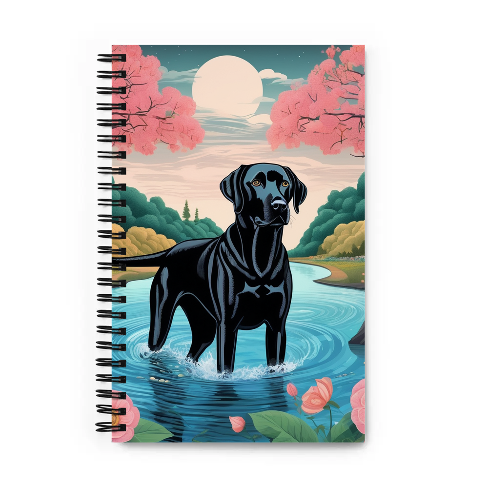 PugMug Custom Black Labrador Retriever Spiral Notebook