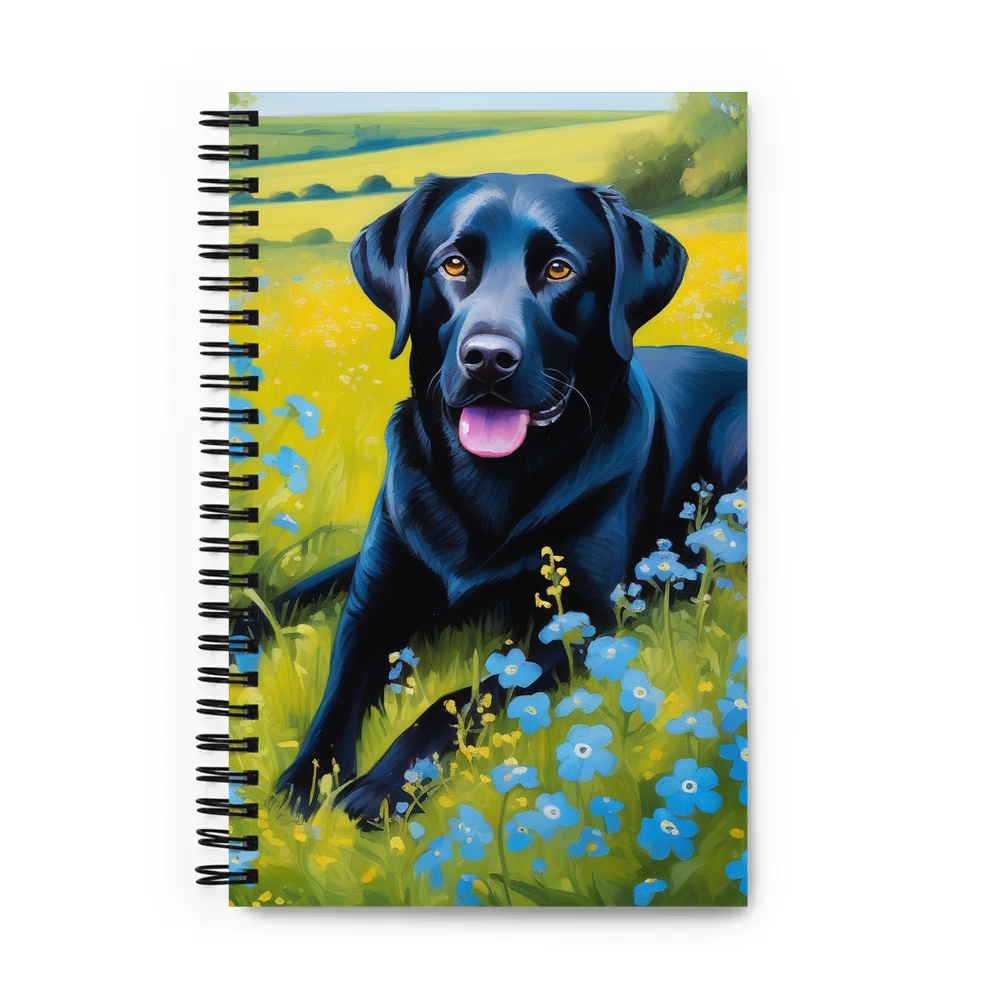 PugMug Custom Black Labrador Retriever Spiral Notebook