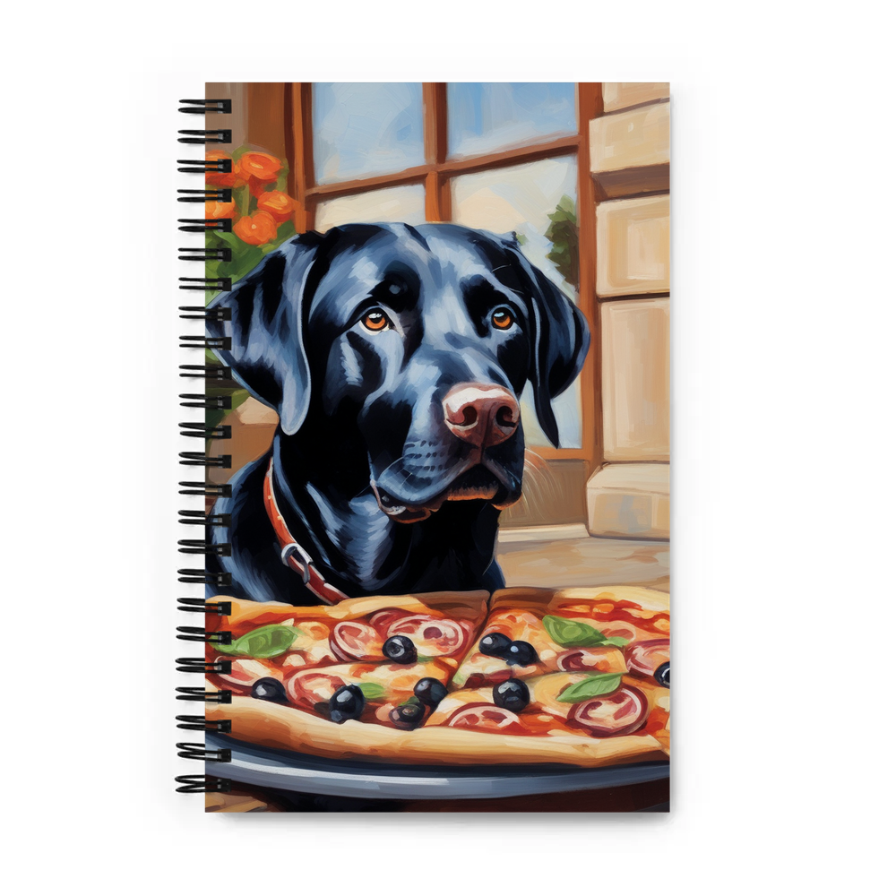 PugMug Custom Black Labrador Retriever Spiral Notebook