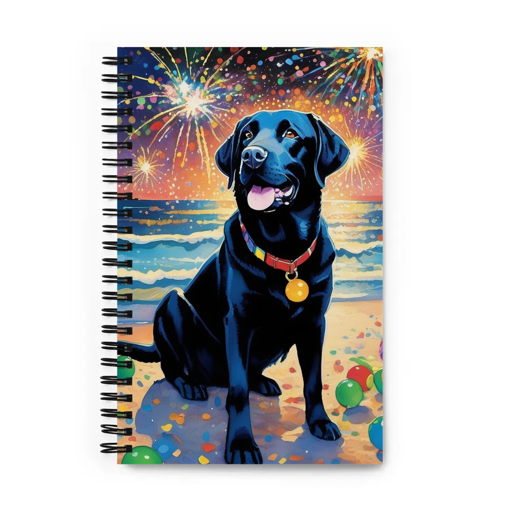 PugMug Custom Black Labrador Retriever Spiral Notebook