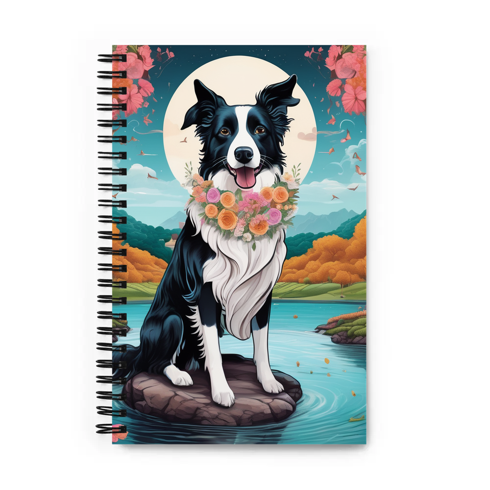 PugMug Custom Border Collie Spiral Notebook