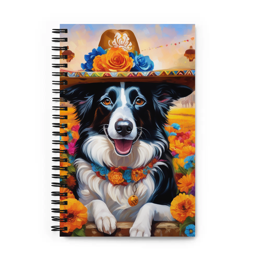 PugMug Custom Border Collie Spiral Notebook