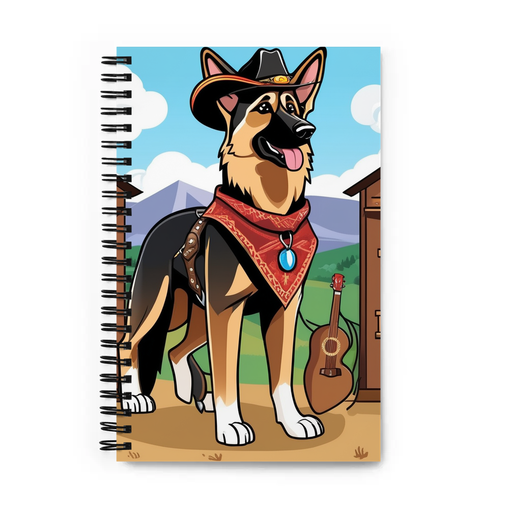 PugMug Custom German Shepherd Dog Spiral Notebook