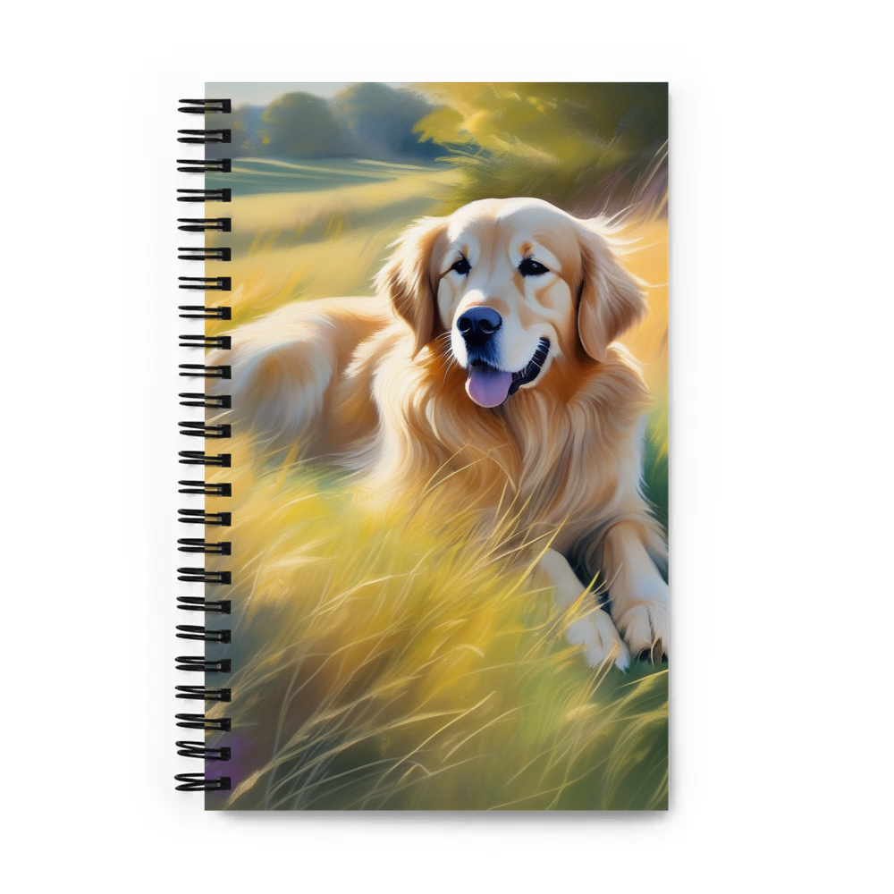 PugMug Custom Golden Retriever Spiral Notebook