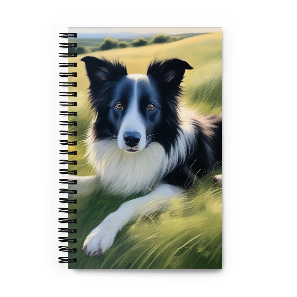 PugMug Custom Border Collie Spiral Notebook