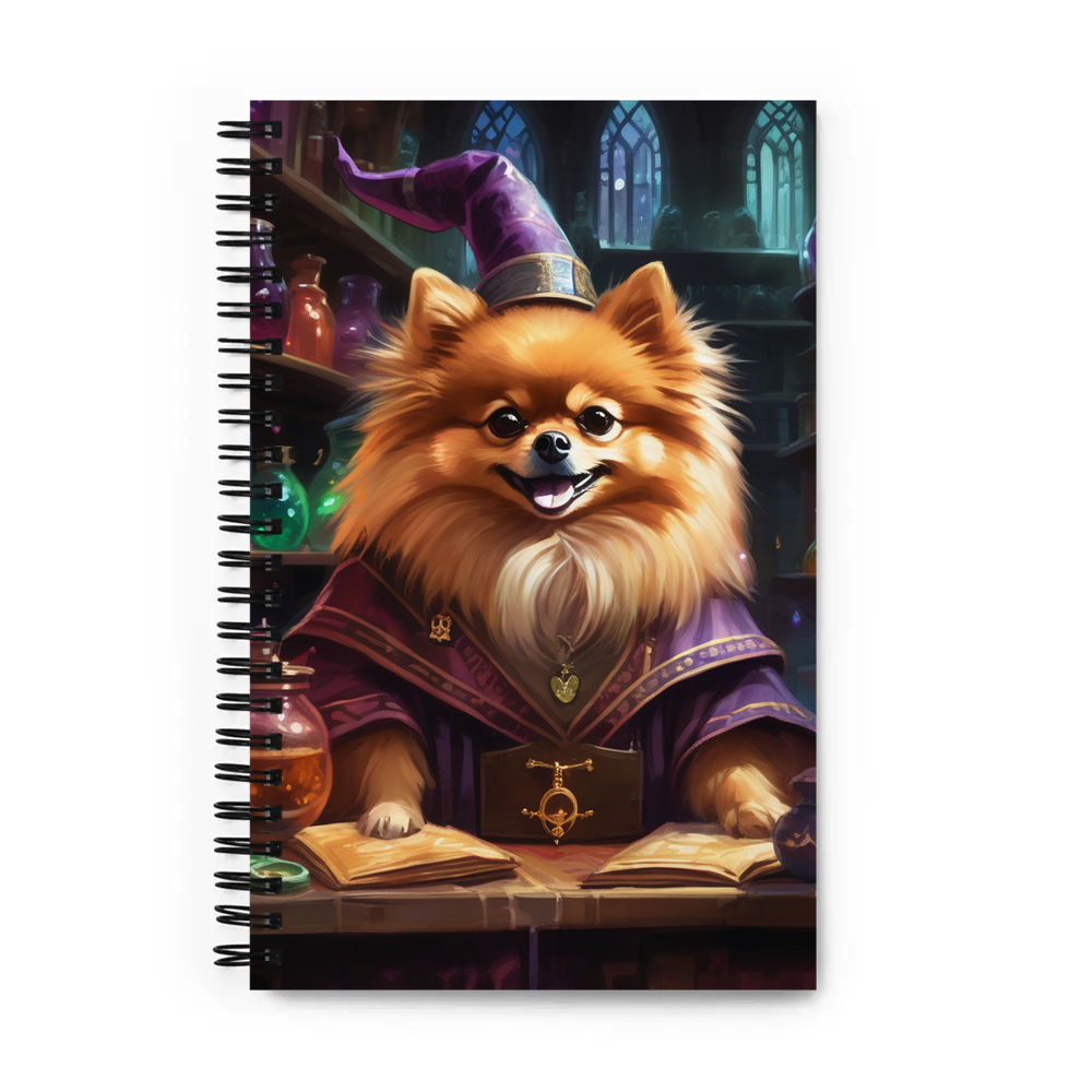 PugMug Custom Tan Pomeranian Spiral Notebook