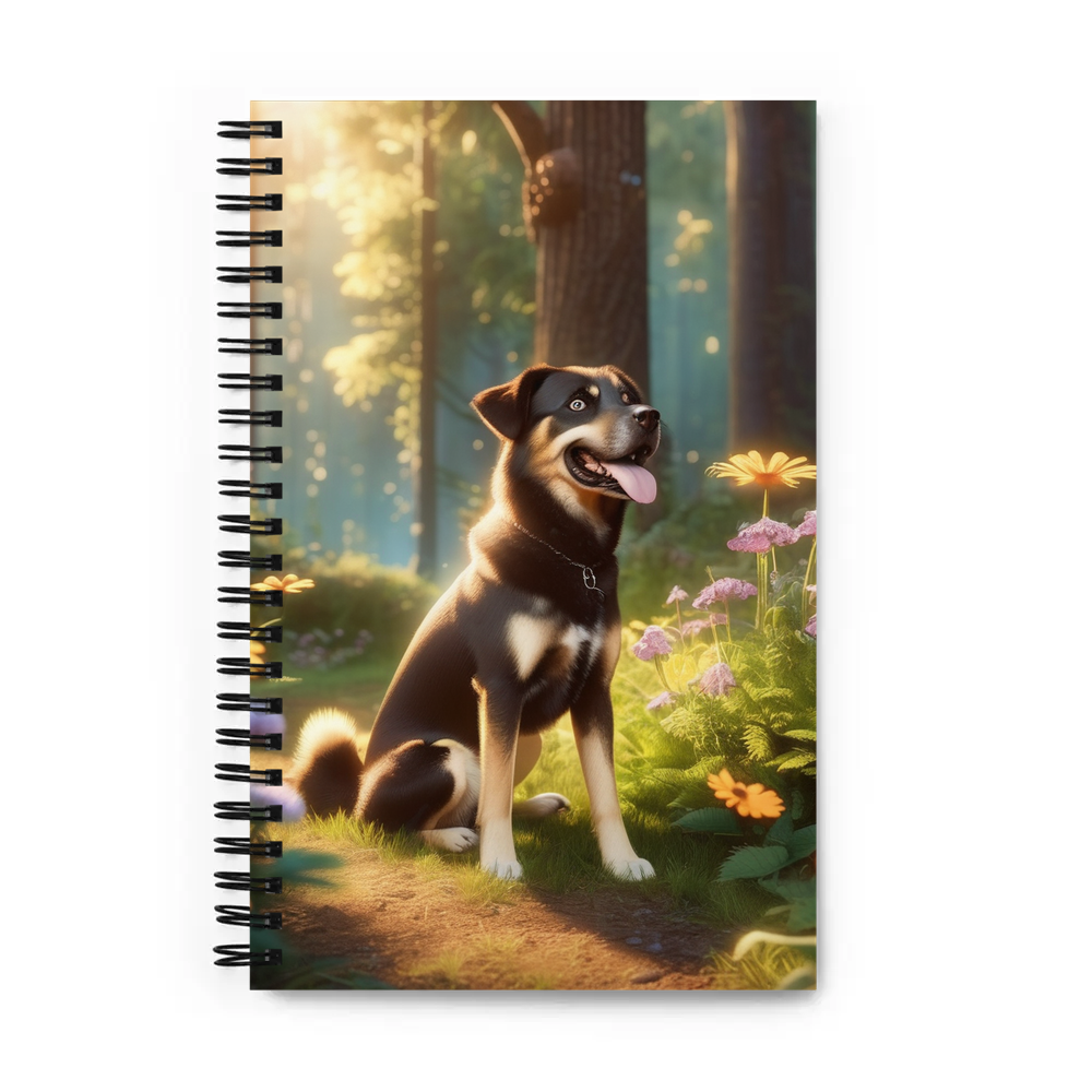 PugMug Custom Blue Spiral Notebook