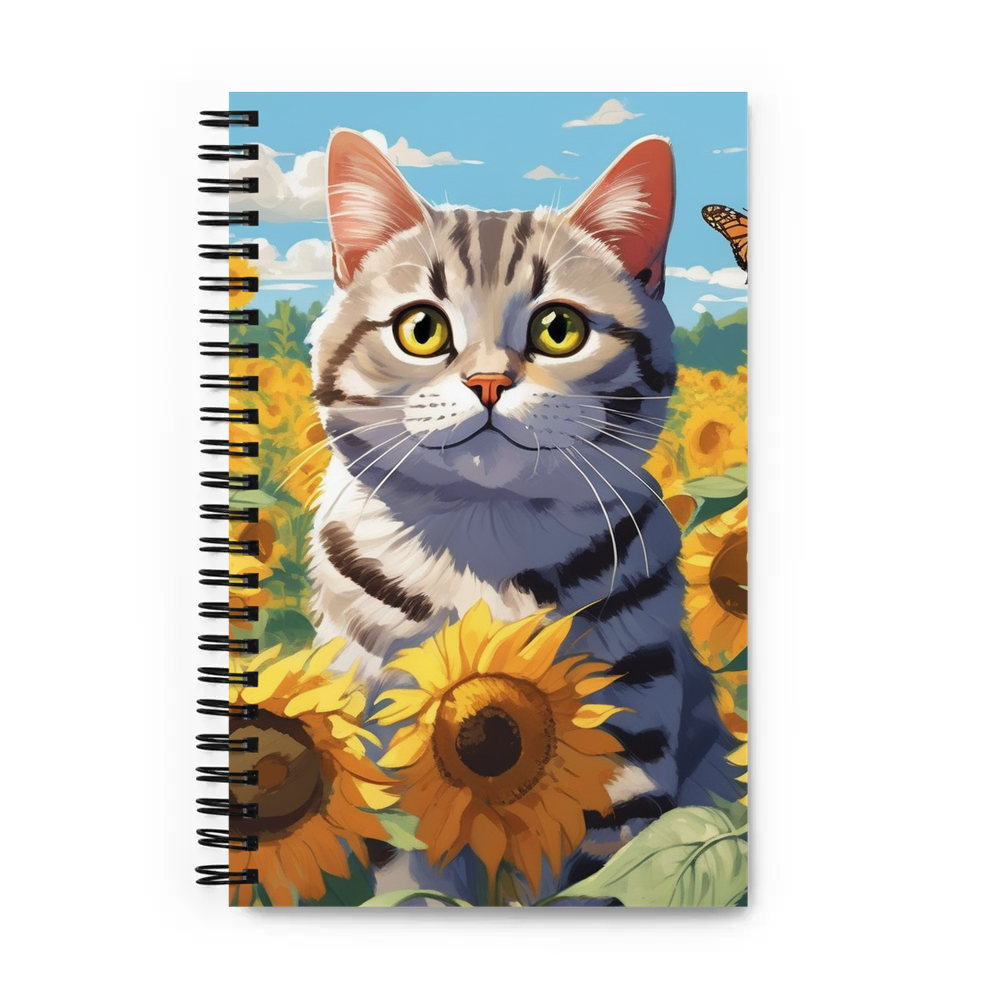 PugMug Custom Tabby British Shorthair Cat Spiral Notebook