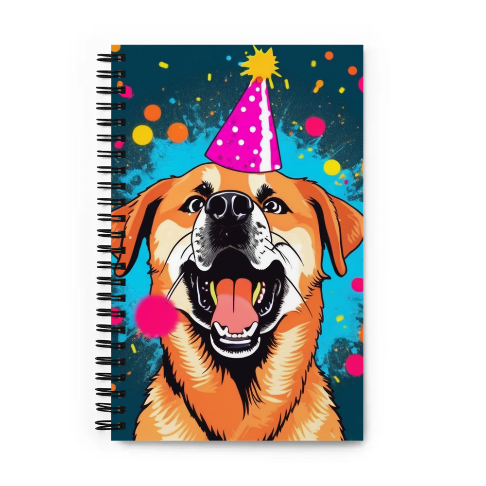 PugMug Custom Blue Spiral Notebook