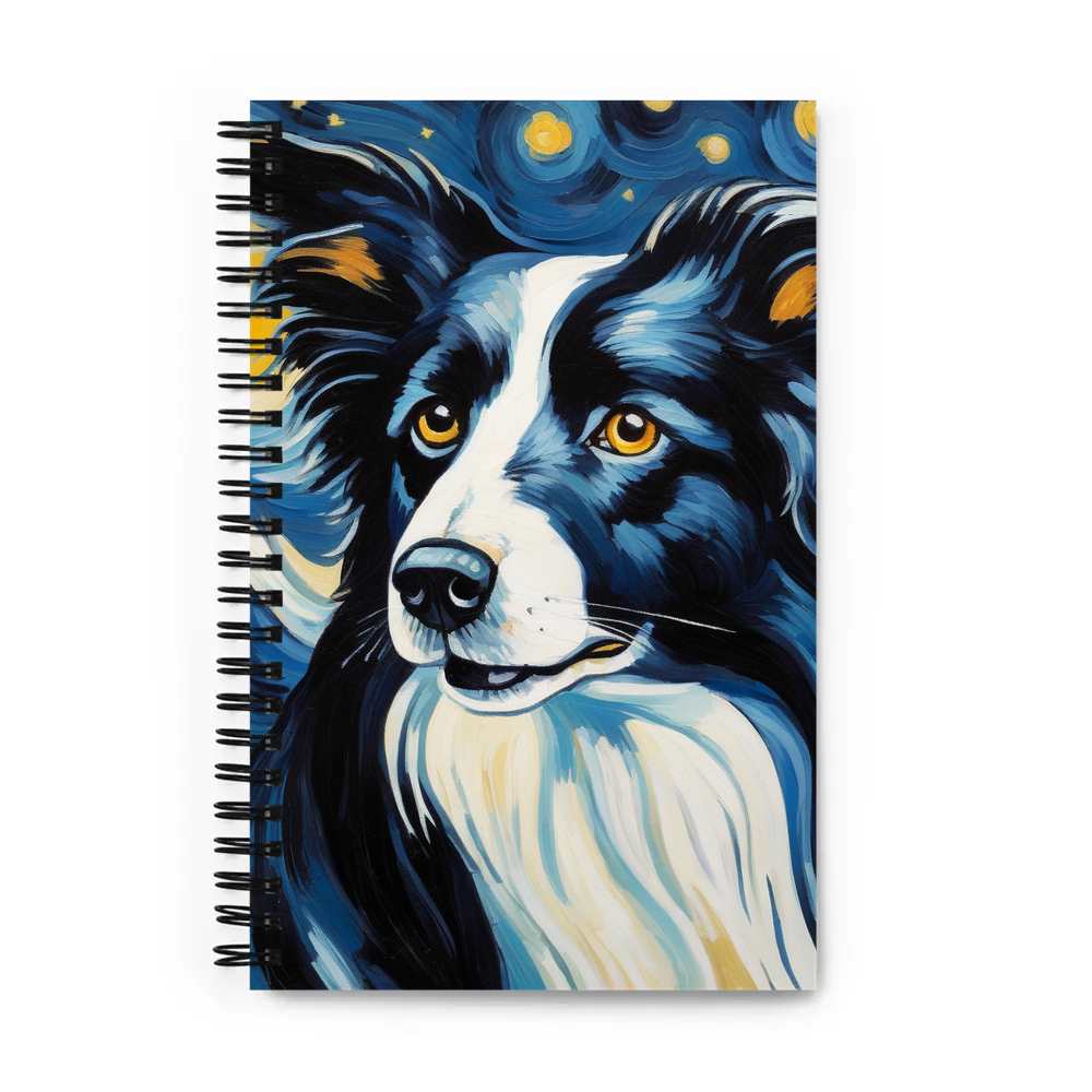 PugMug Custom Border Collie Spiral Notebook