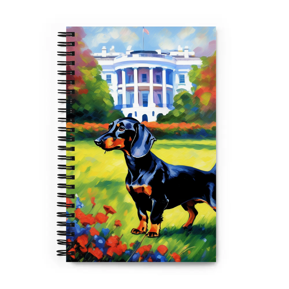 PugMug Custom Black Dachshund Spiral Notebook