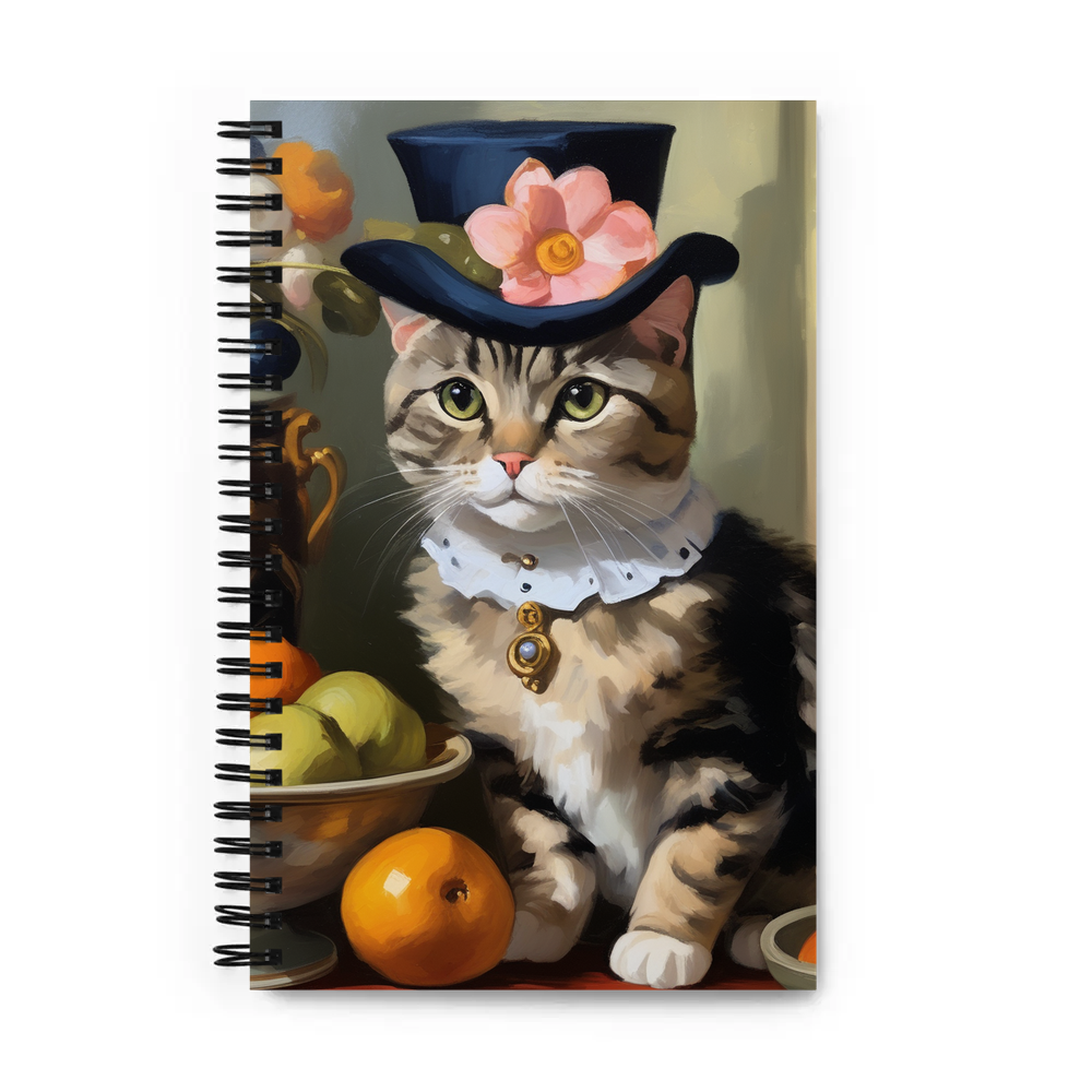 PugMug Custom Tabby Scottish Fold Cat Spiral Notebook