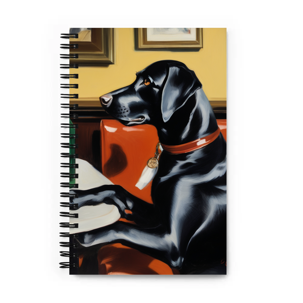 PugMug Custom Black Labrador Retriever Spiral Notebook