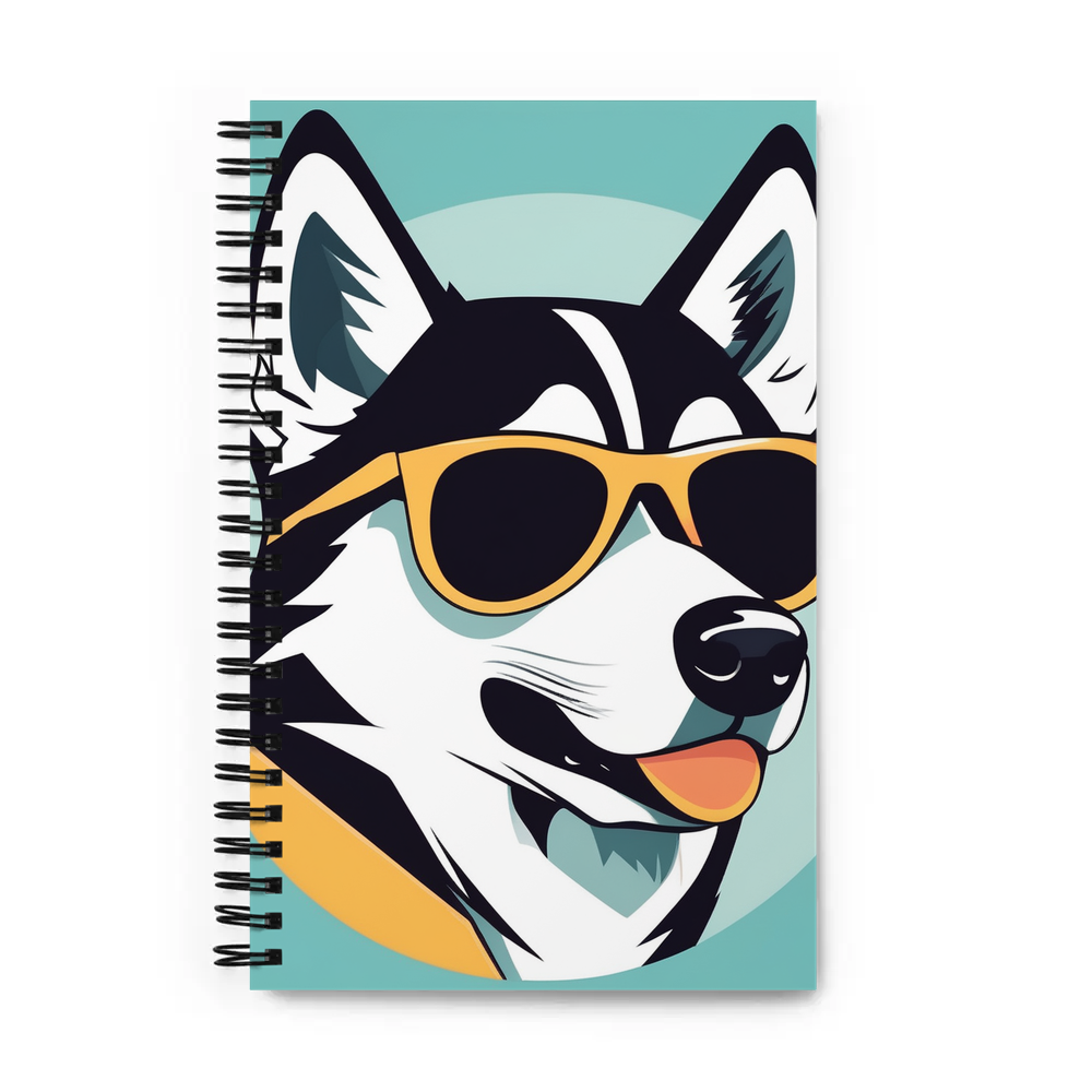 PugMug Custom Siberian Husky Spiral Notebook