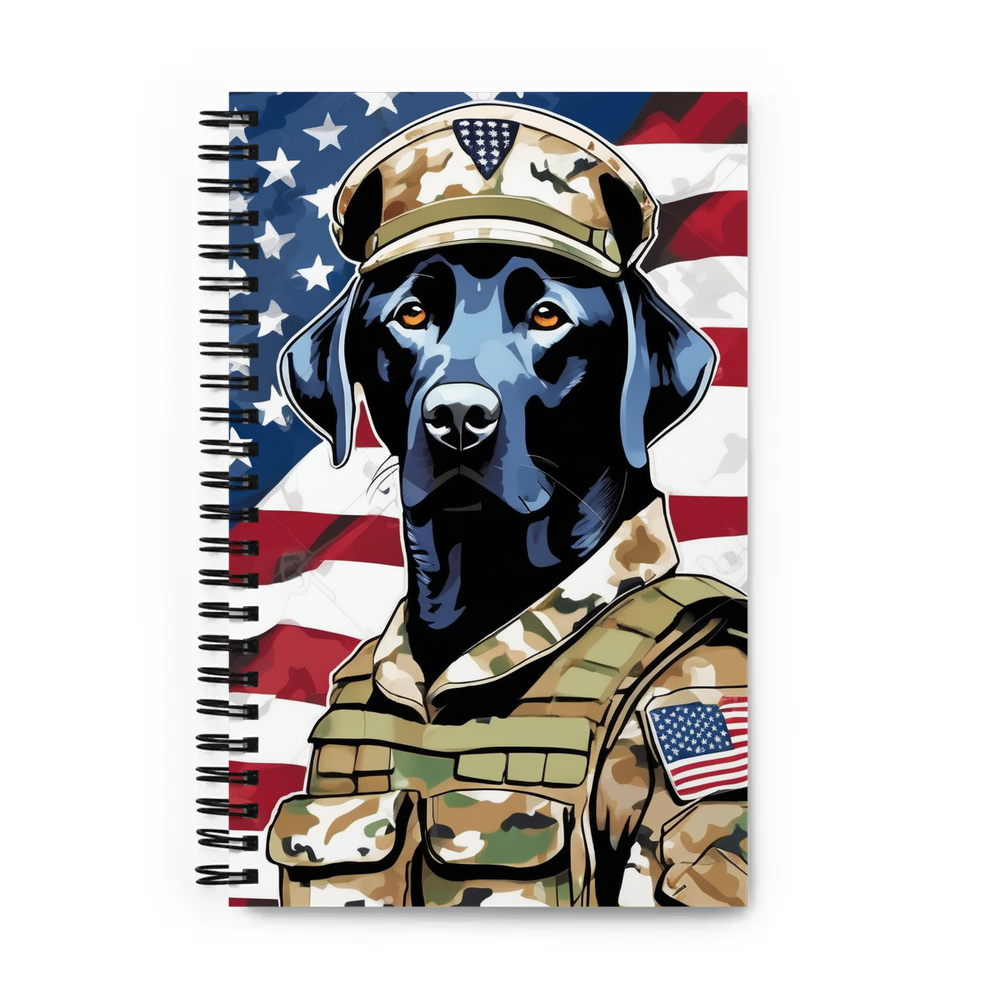 PugMug Custom Black Labrador Retriever Spiral Notebook