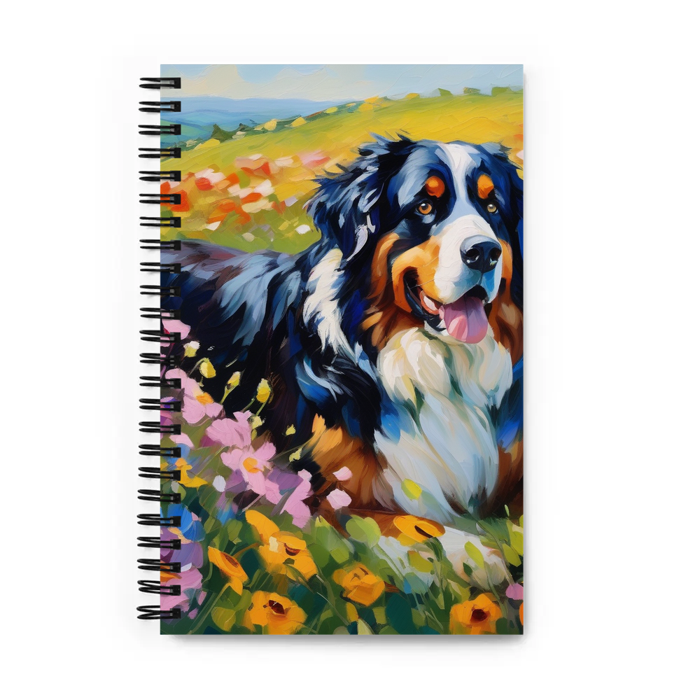 PugMug Custom Bernese Mountain Dog Spiral Notebook