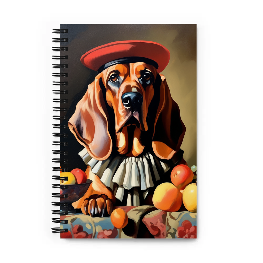 PugMug Custom Bloodhound Spiral Notebook