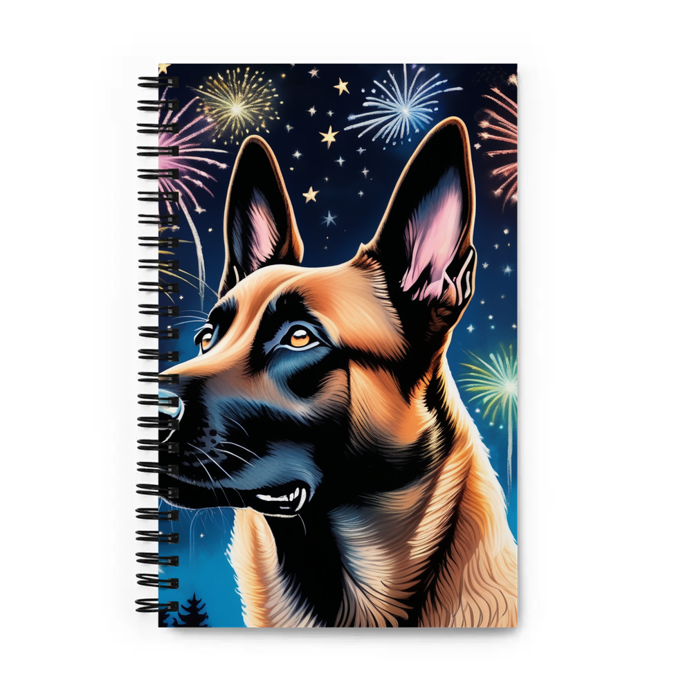 PugMug Custom Belgian Malinois Spiral Notebook