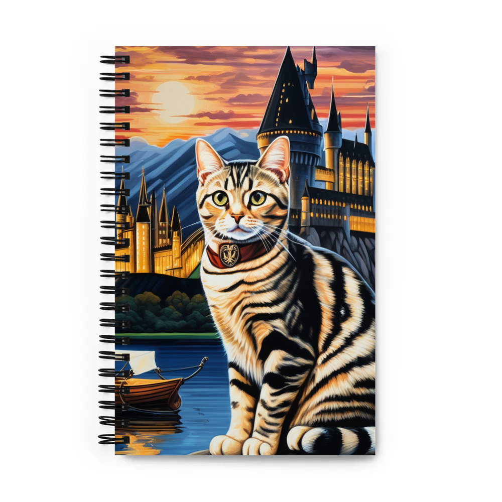 PugMug Custom Tabby American Shorthair Cat Spiral Notebook