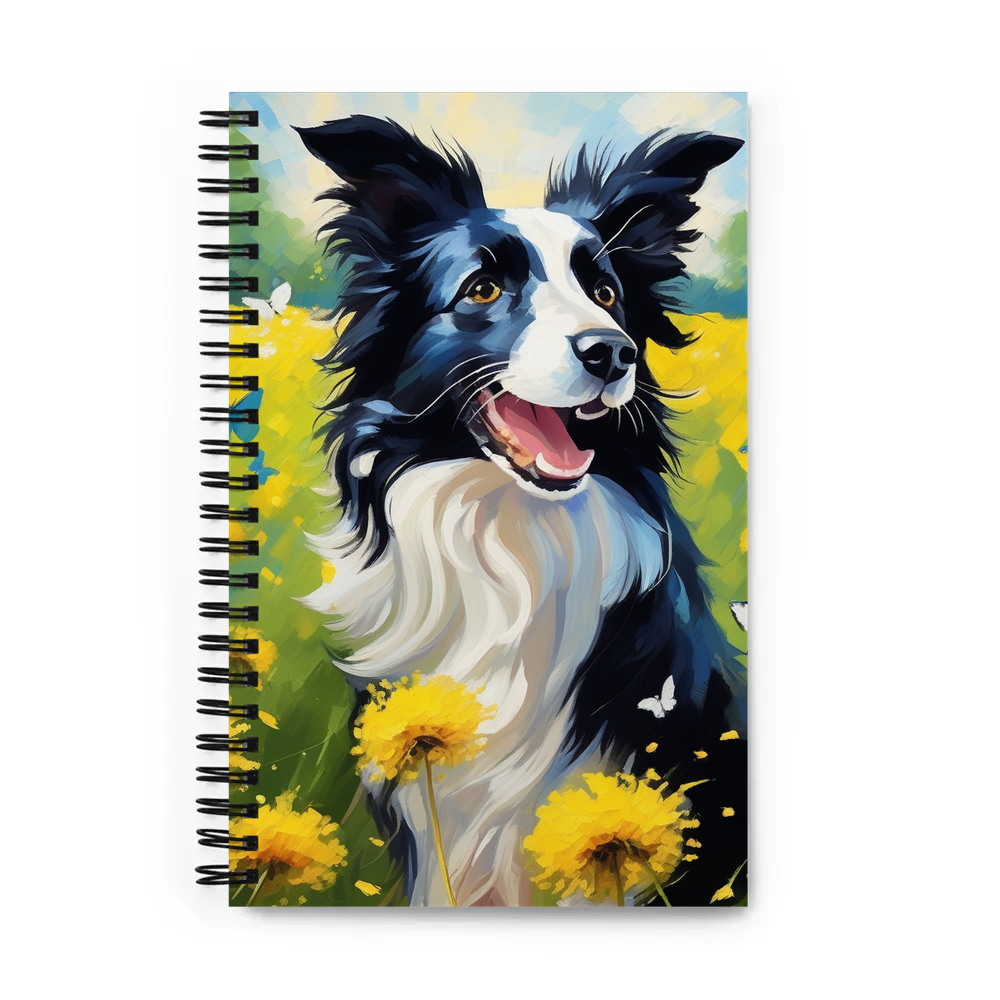 PugMug Custom Border Collie Spiral Notebook