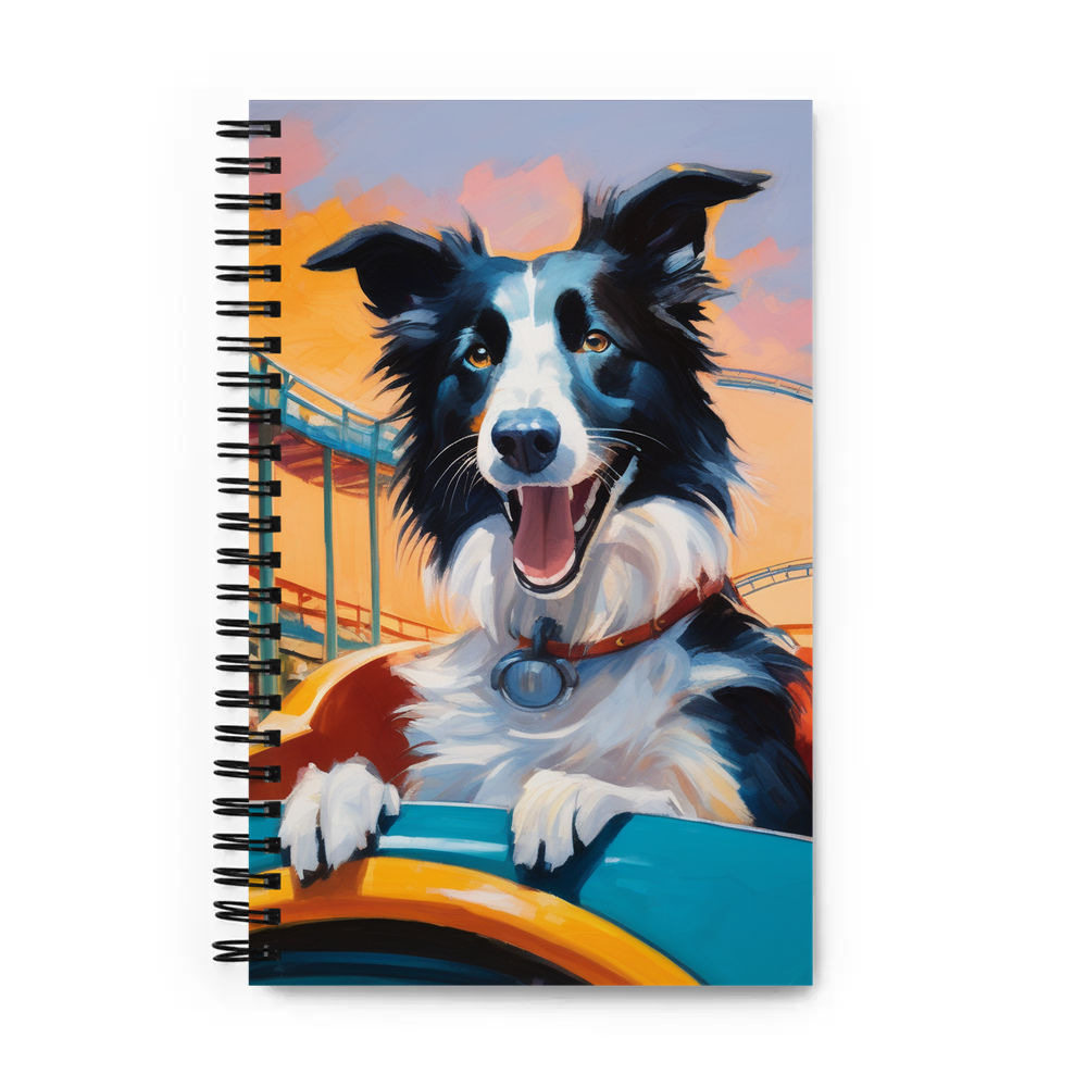 PugMug Custom Border Collie Spiral Notebook
