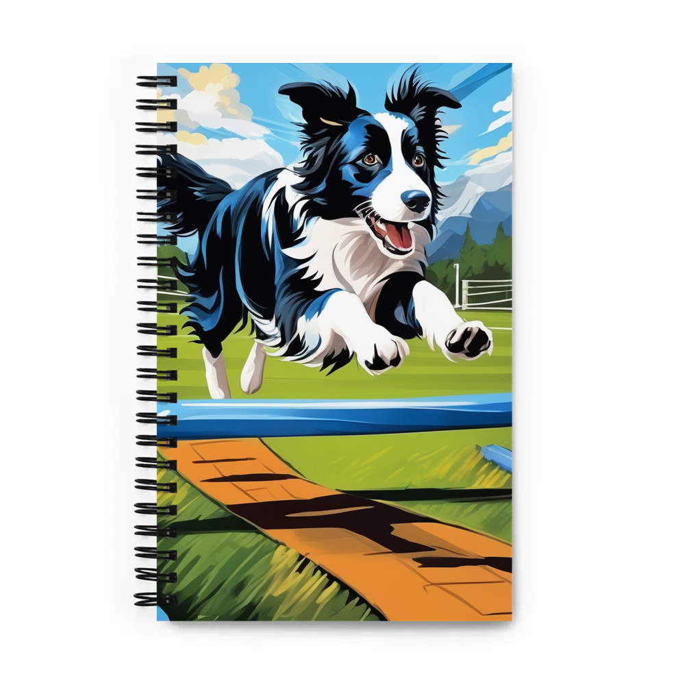 PugMug Custom Border Collie Spiral Notebook