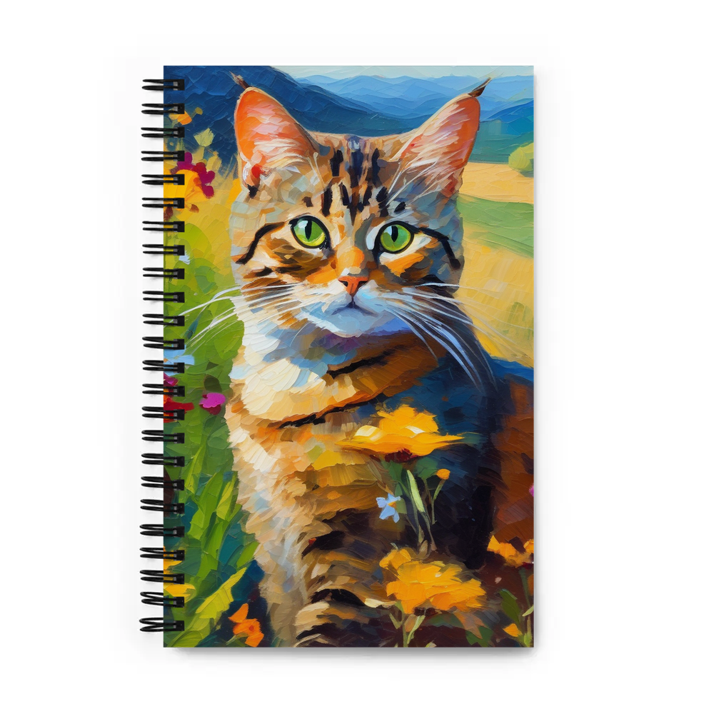 PugMug Custom Tabby Exotic Cat Spiral Notebook