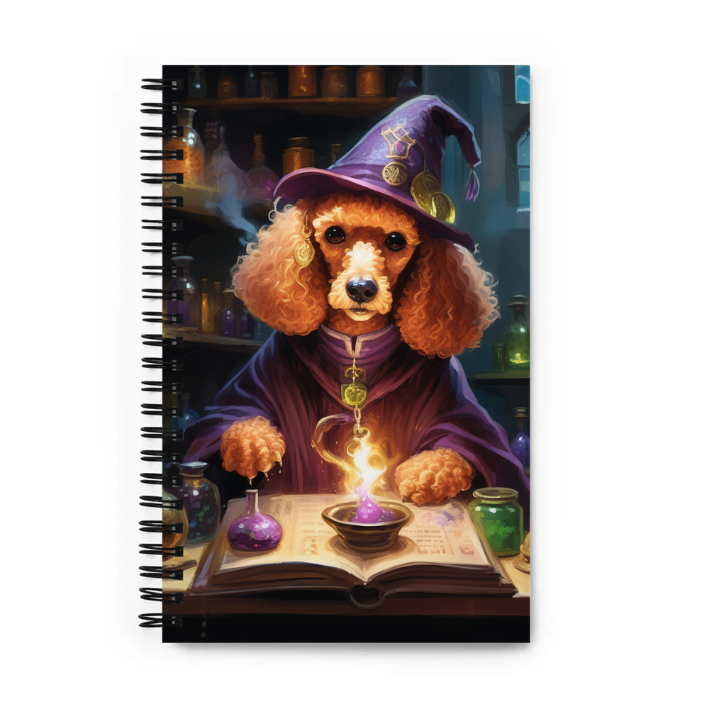 PugMug Custom Tan Poodle Spiral Notebook