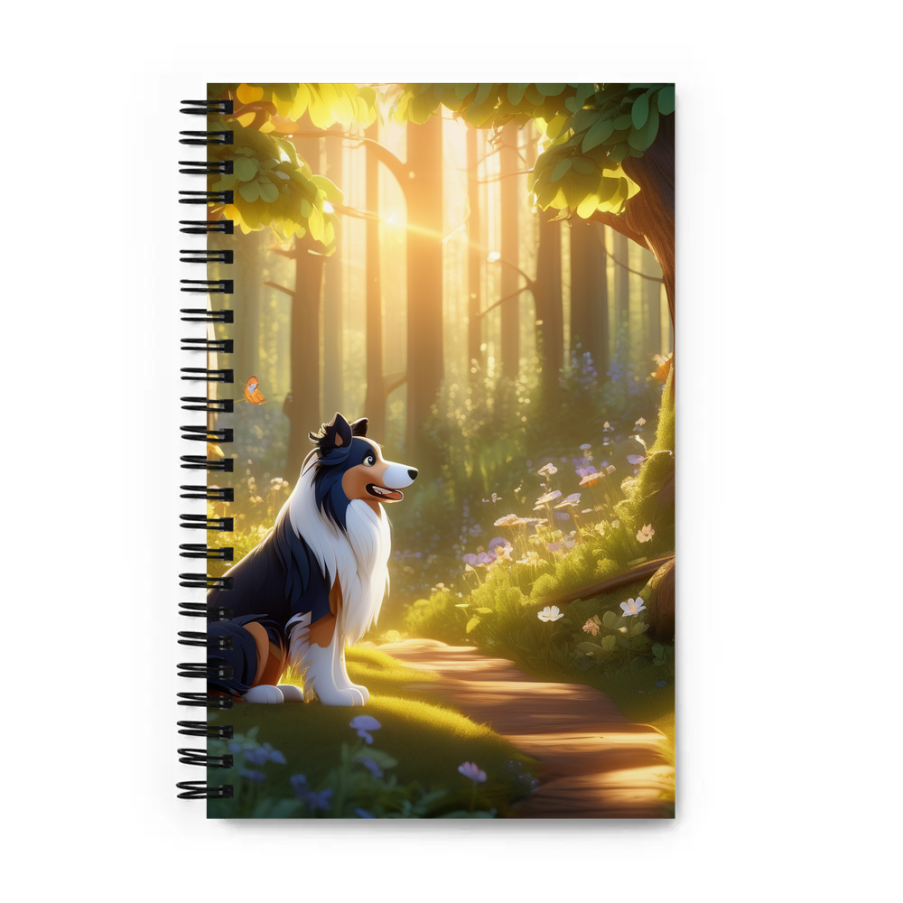 PugMug Custom Collie Spiral Notebook
