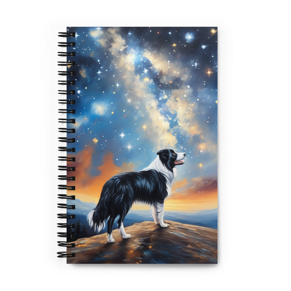 PugMug Custom Border Collie Spiral Notebook