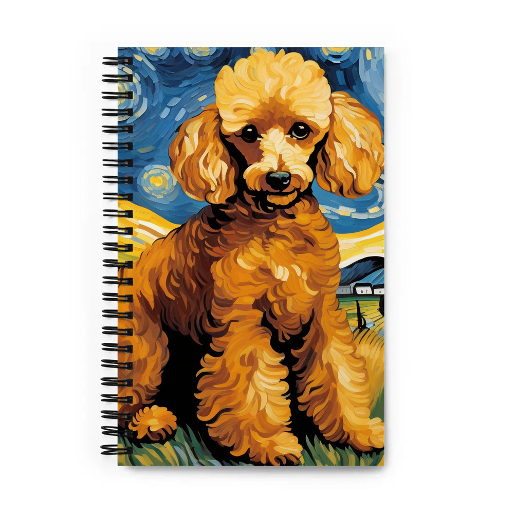 PugMug Custom Tan Poodle Spiral Notebook