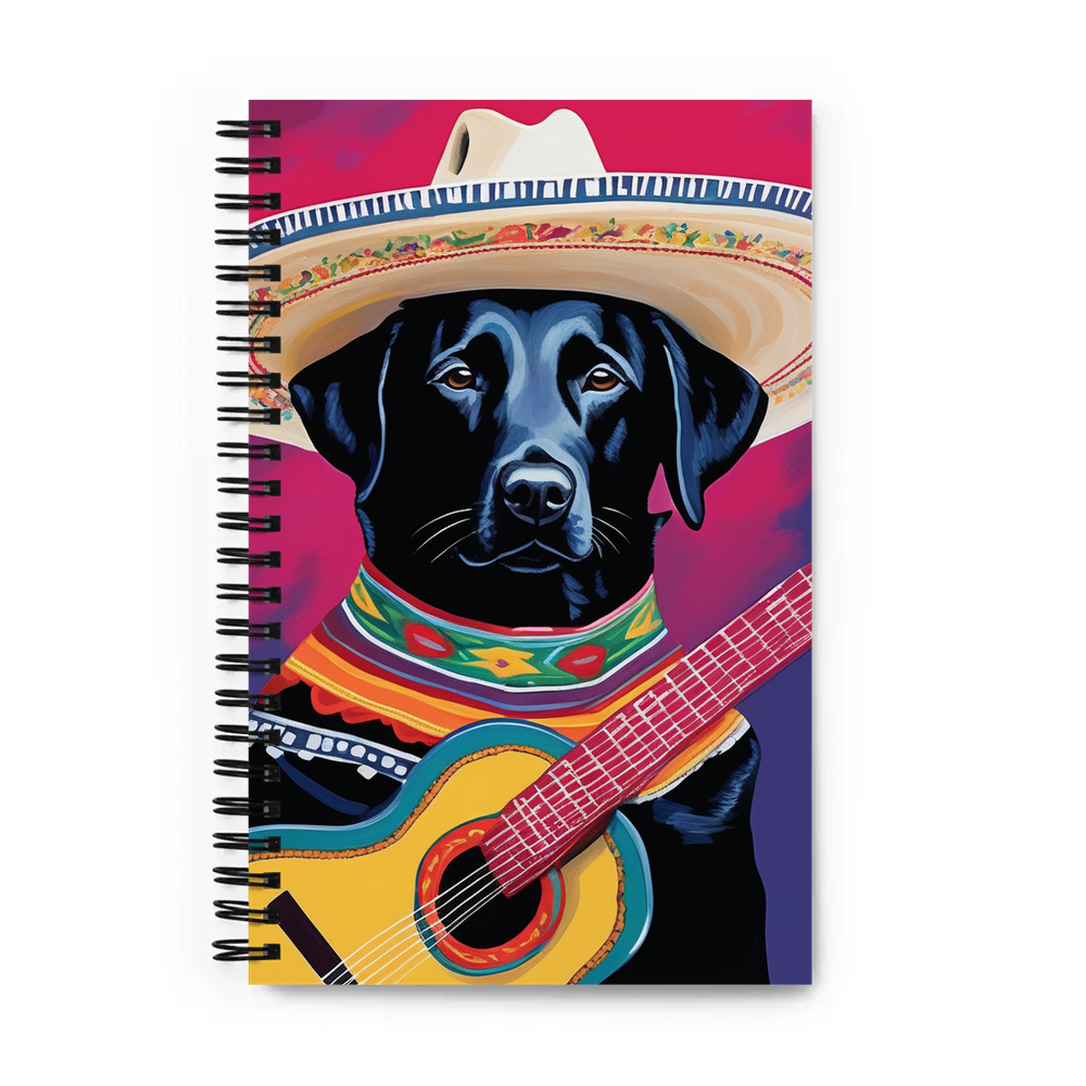 PugMug Custom Black Labrador Retriever Spiral Notebook
