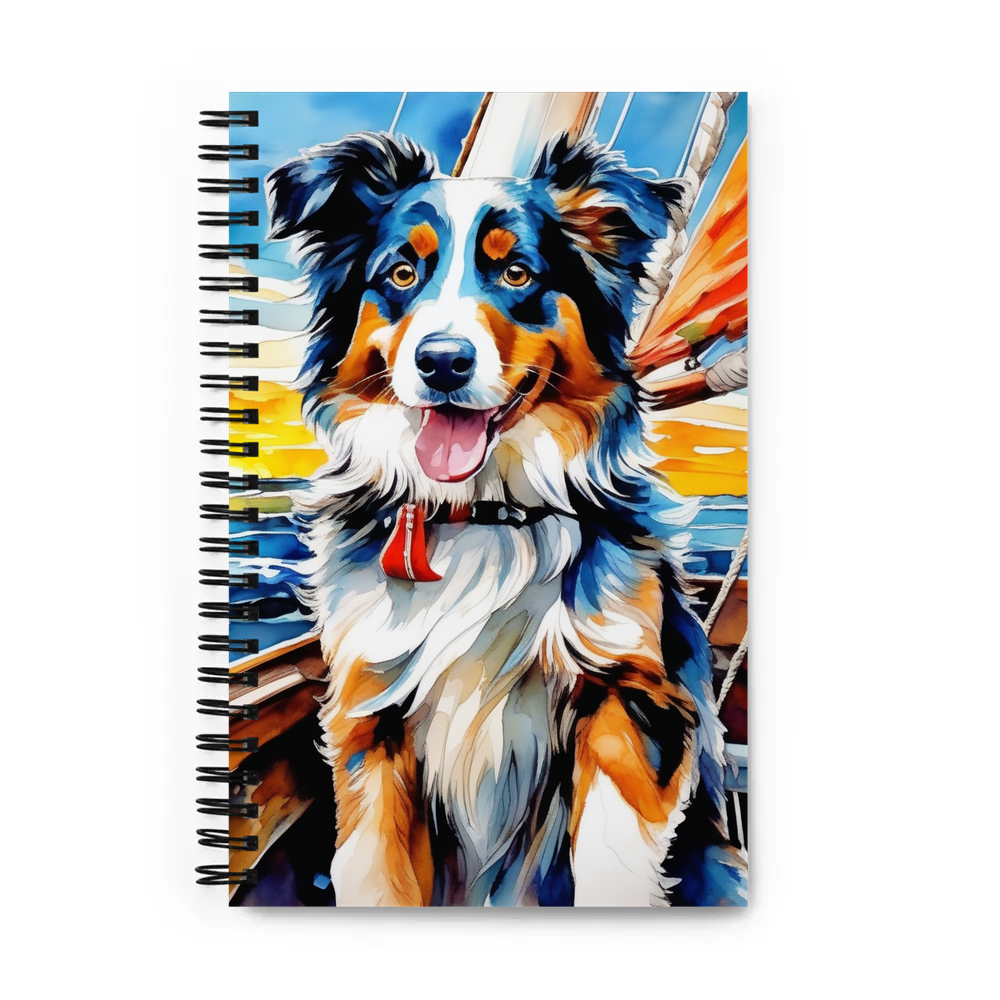 PugMug Custom Australian Shepherd Dog Spiral Notebook